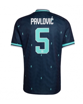 Billige Fotballdrakt Tyskland Aleksandar Pavlovic #5 Replika Bortedrakt VM 2026 Kortermet Billige Fotballdrakt Tyskland Aleksandar Pavlovic #5 Replika Bortedrakt VM 2026 Kortermet